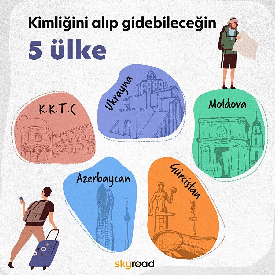 Türk vatandaşlarından pasaport istemeyen 5 ülke🌎