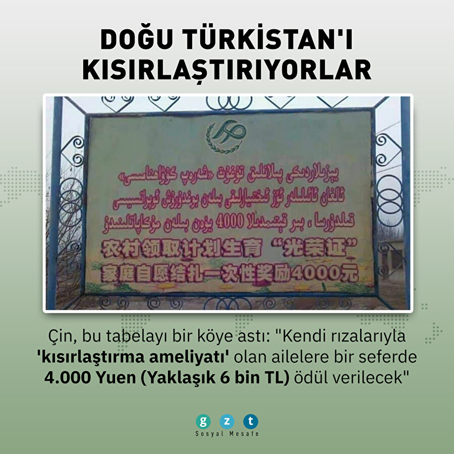Doğu Türkistan'da zulüm var