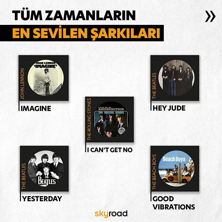 Tüm zamanların en sevilen şarkıları🙌
