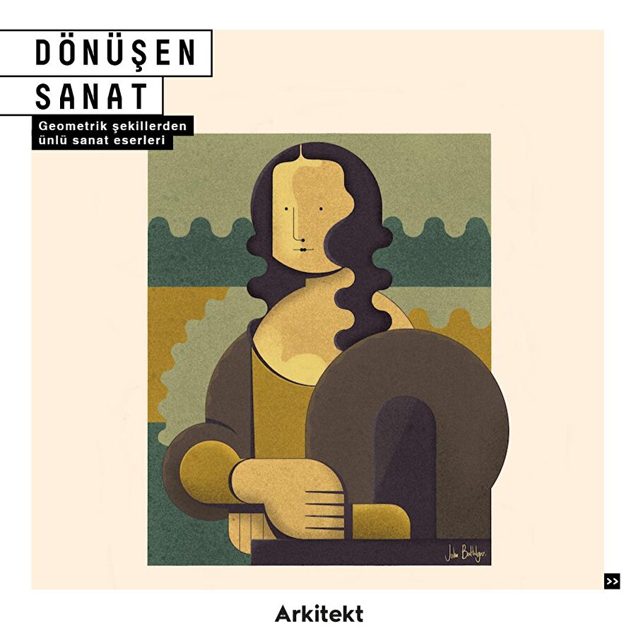 Geometrik şekillerden ünlü sanat eserleri