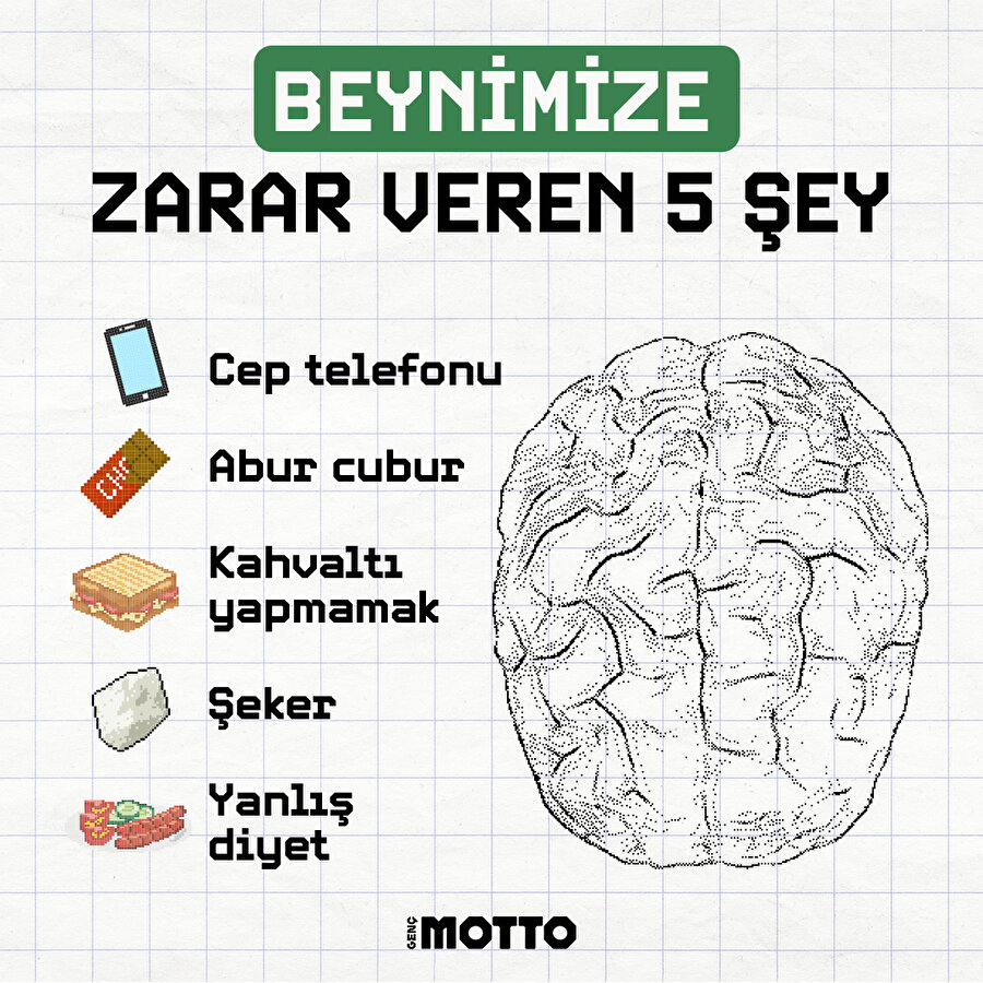 Beynimize zarar veren 5 şey 