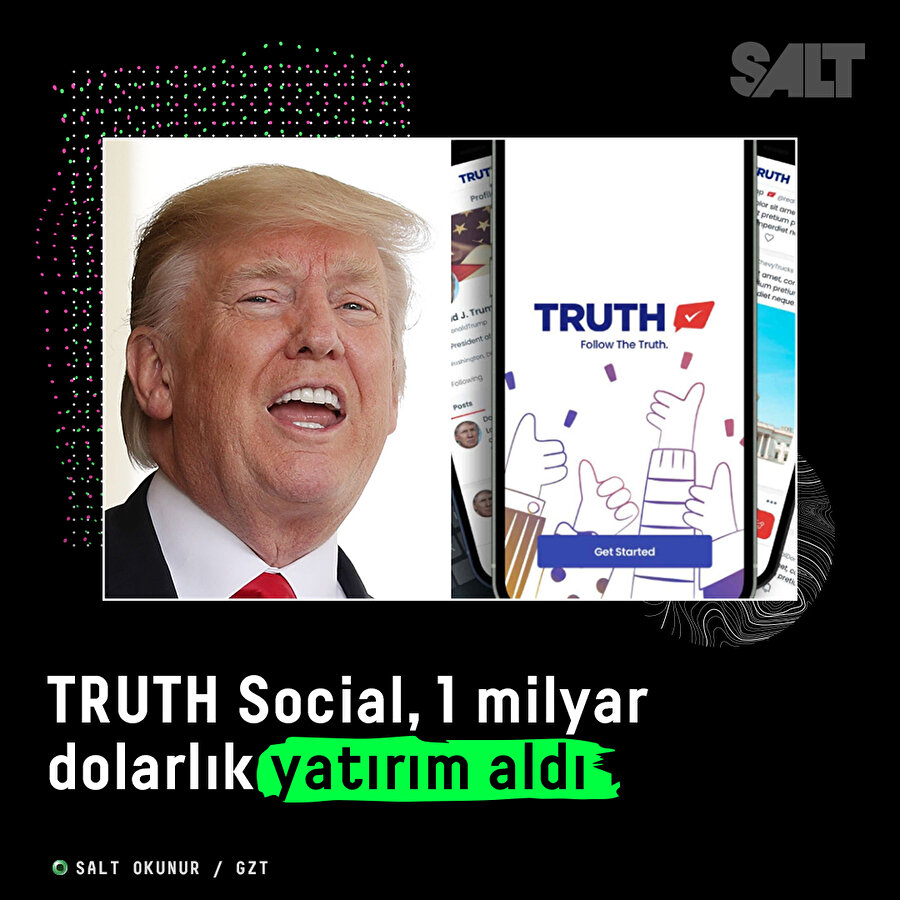 TRUTH Social, 1 milyar dolarlık yatırım aldı