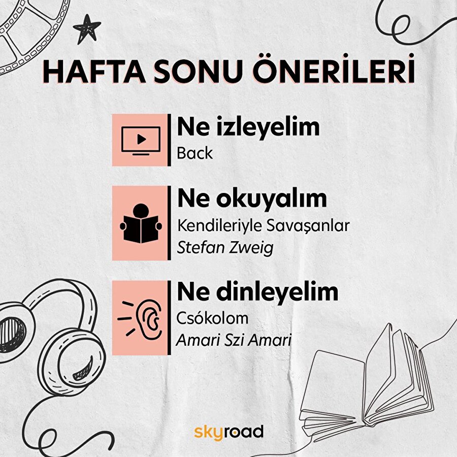 Hafta sonu önerileri🙌