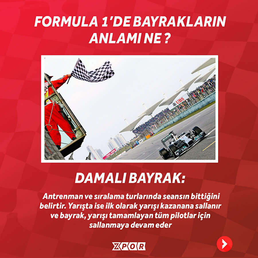 Formula 1'de bayrakların anlamı ne?