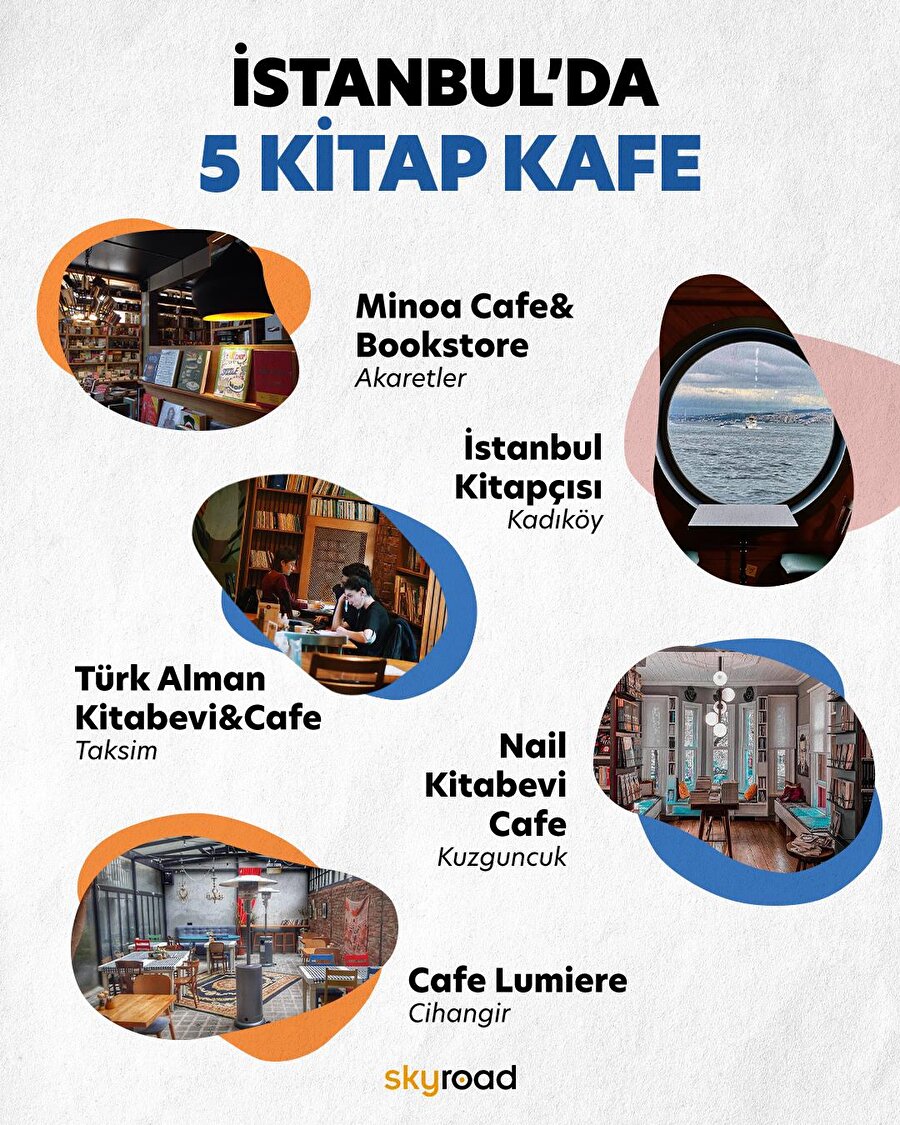İstanbul'da 5 kitap kafe🙌