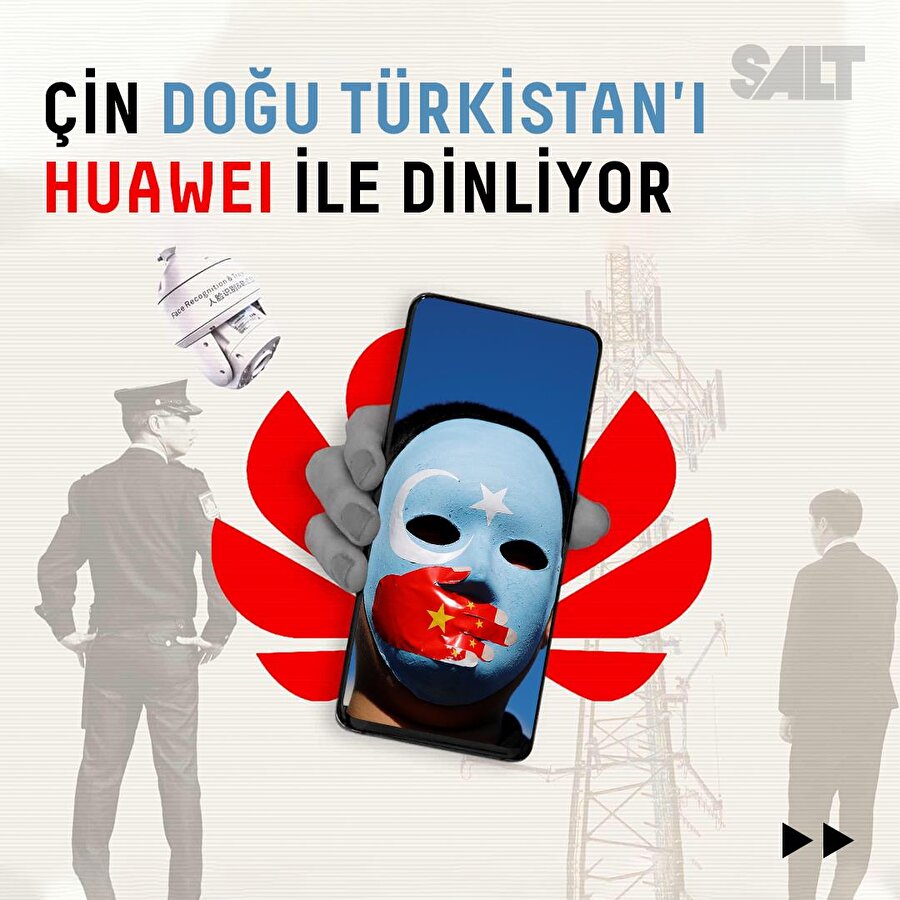 🎧👂Çin Doğu Türkistan'ı Huawei ile dinliyor