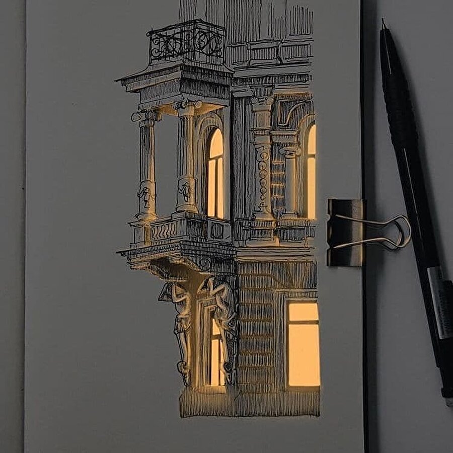 Işıkla boyanan eskizler ✨⠀