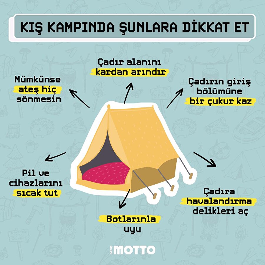 Kış kampında şunlara dikkat et 