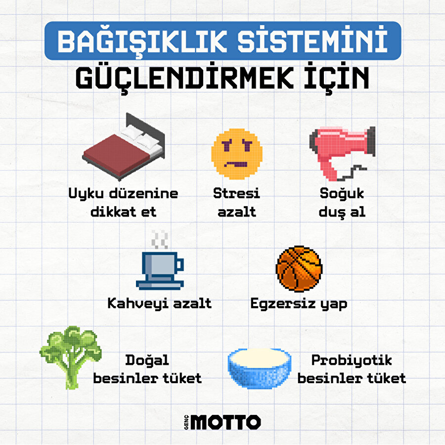 Bağışıklık sistemini güçlendirmek için