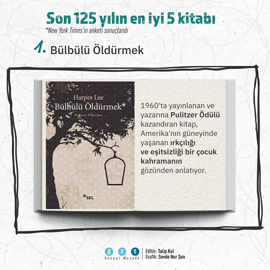 The New York Times açıkladı: Karşınızda son 125 yılın en iyi 5 kitabı 