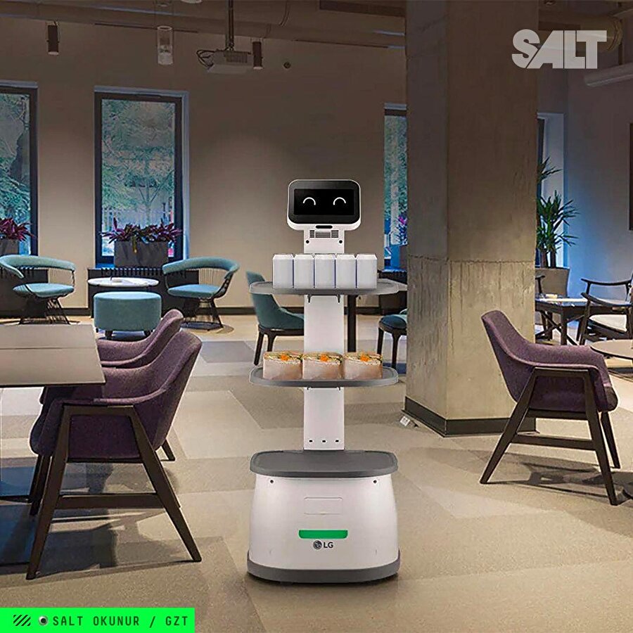 LG'den Garsonluk mesleğini bitirebilecek servis robotu: LG CLOi ServeBot