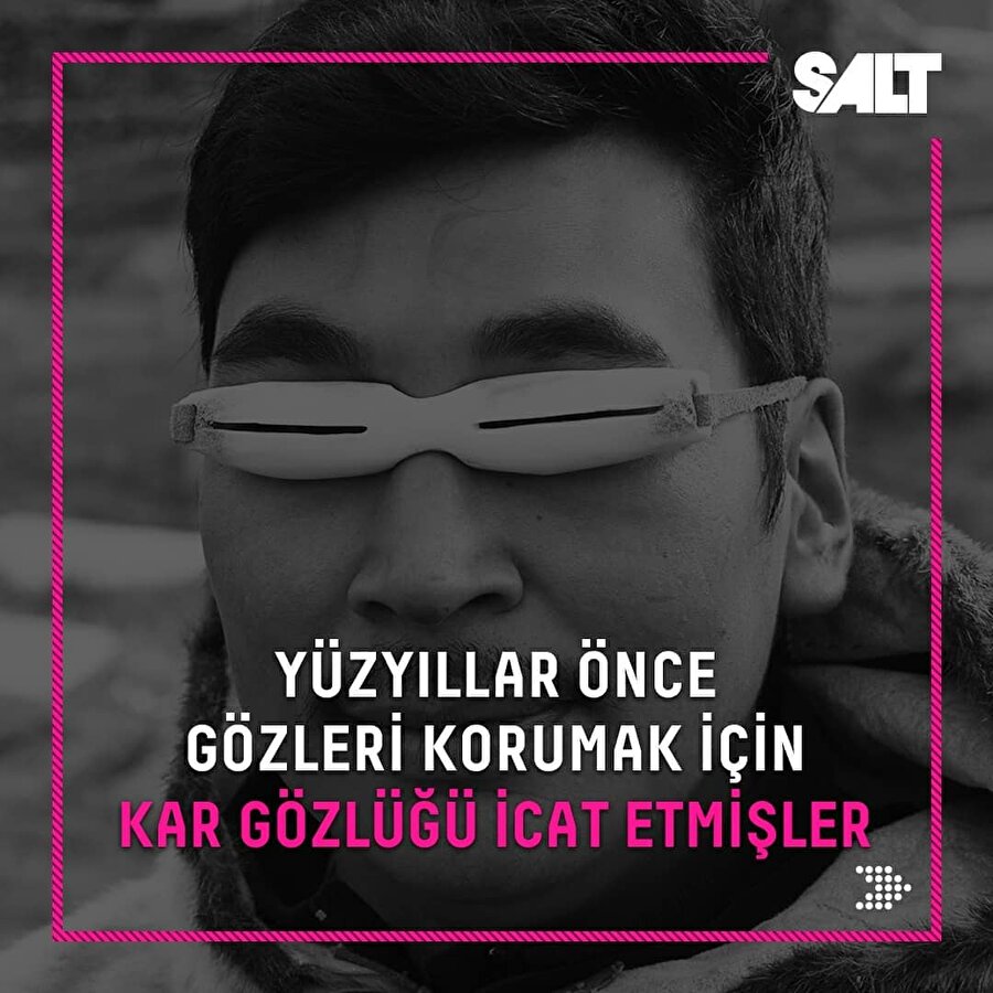 Yüzyıllar önce gözleri korumak için kar gözlüğü icat etmişler