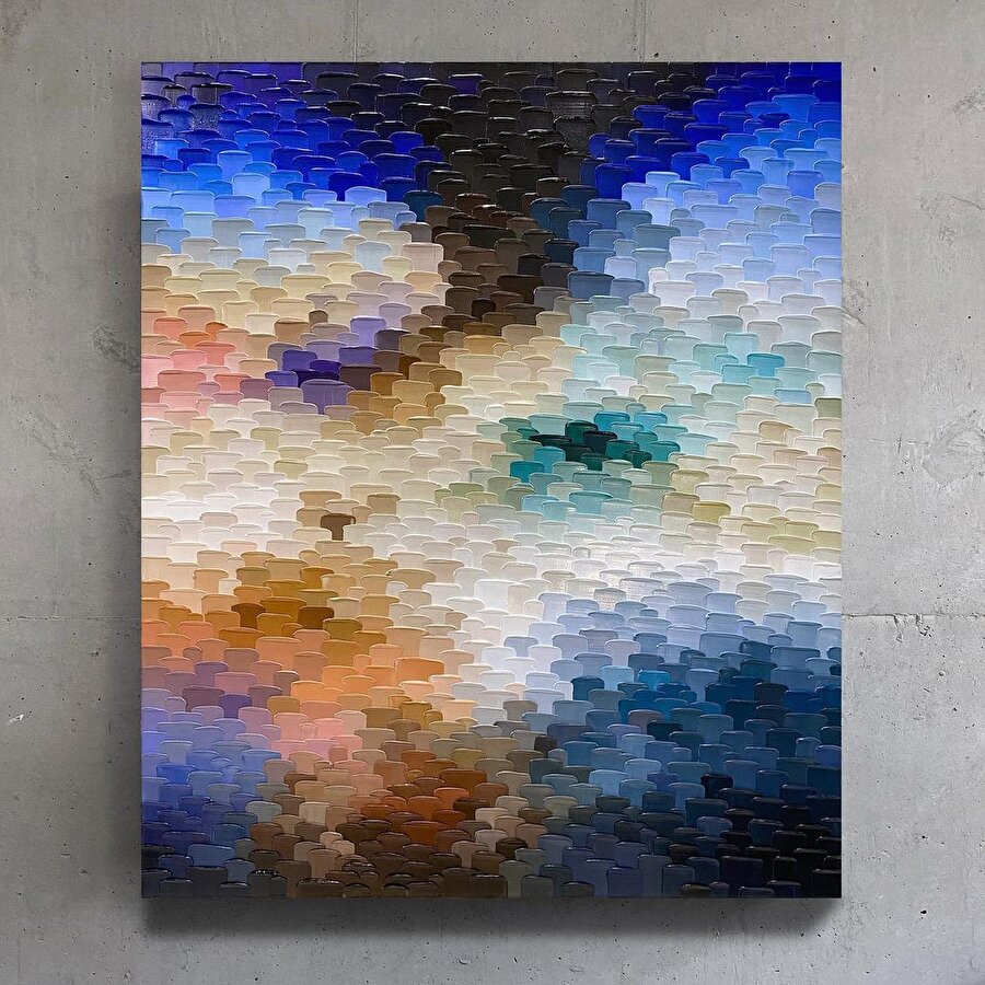 Eserlerinde dokuya odaklanan soyut sanatçı: Danielle Rovetti