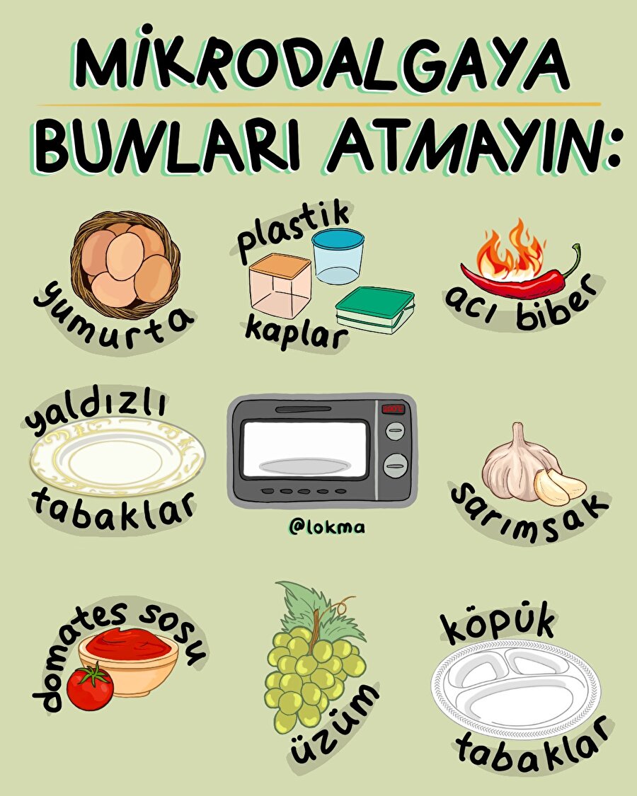 Mikrodalgaya asla konulmaması gereken 8 şey! 