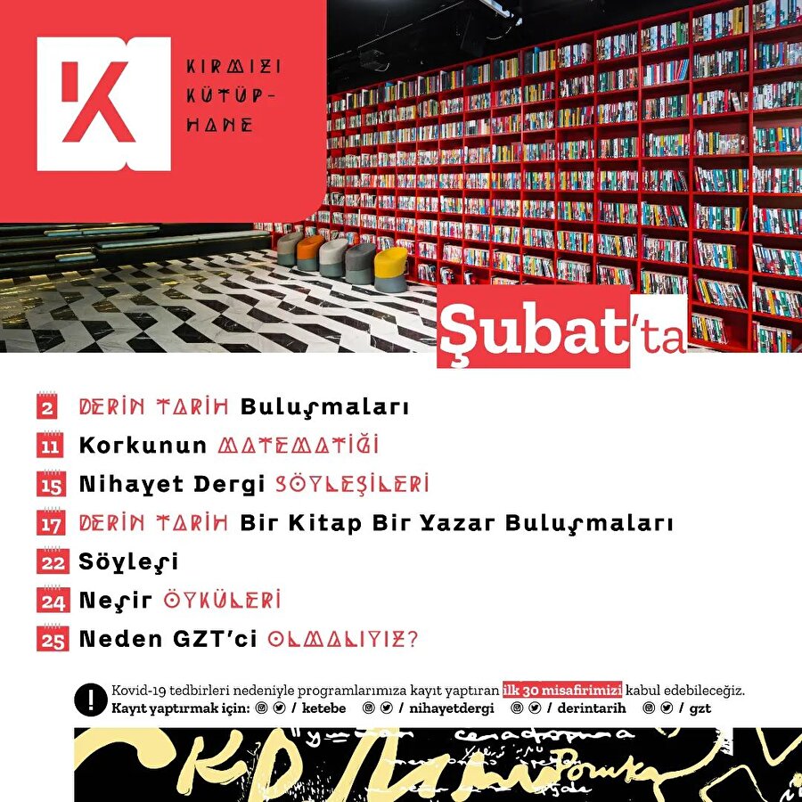 Ketebe "Kırmızı Kütüphane" söyleşileri devam ediyor!📚