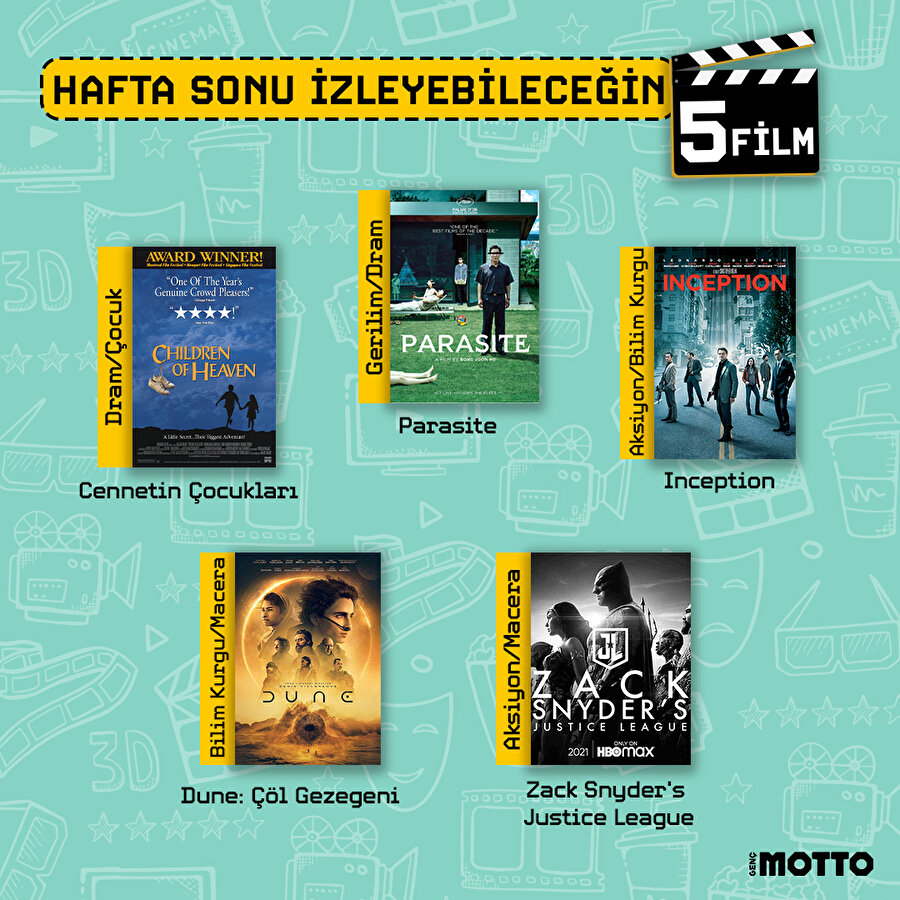 Hafta sonu izleyebileceğin 5 film 