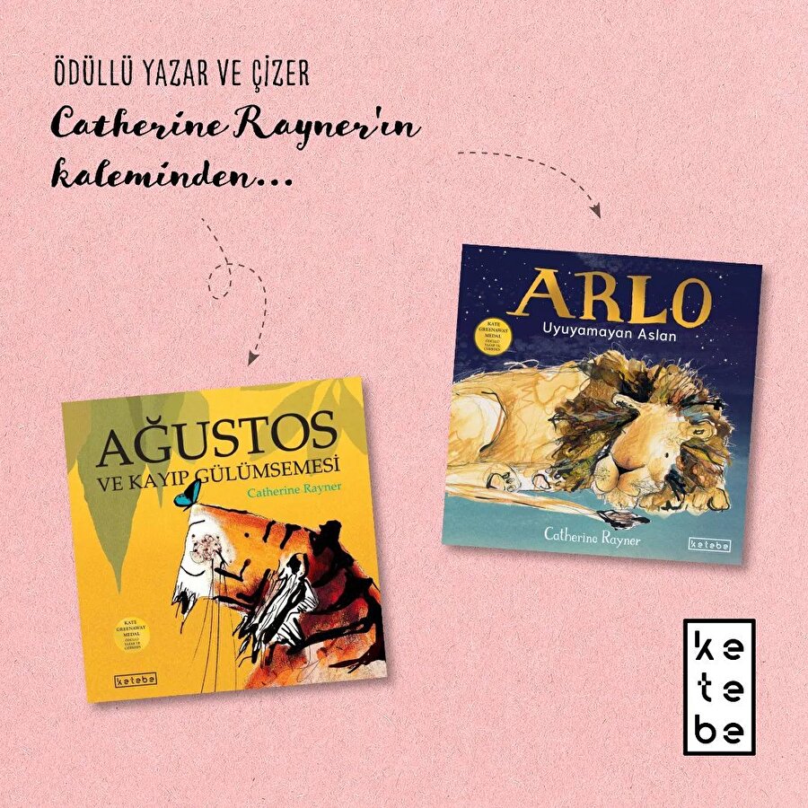 Ödüllü yazar ve çizer Catherine Rayner'ın kaleminden birbirinden güzel iki kitap!📚