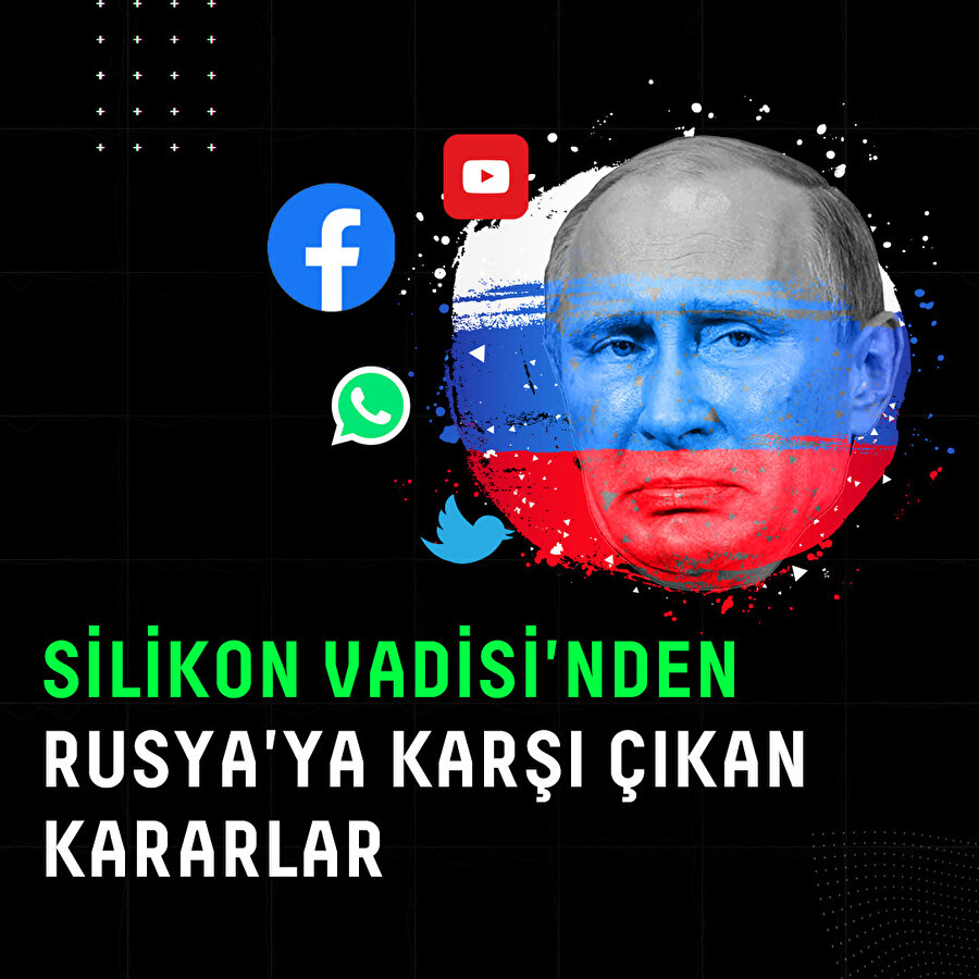 Silikon Vadisi'nden Rusya'ya karşı çıkan kararlar