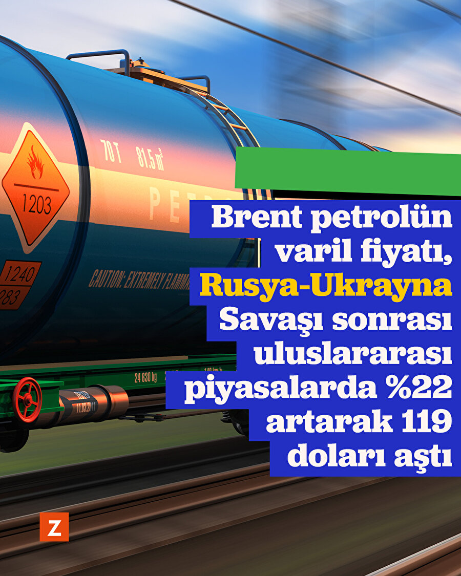 Brent petrolün varil fiyatı bir haftada %22 arttı