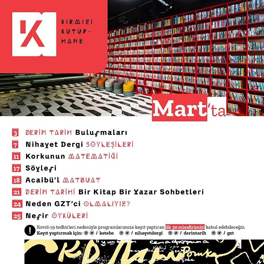 "Kırmızı Kütüphane" söyleşileri devam ediyor!📚