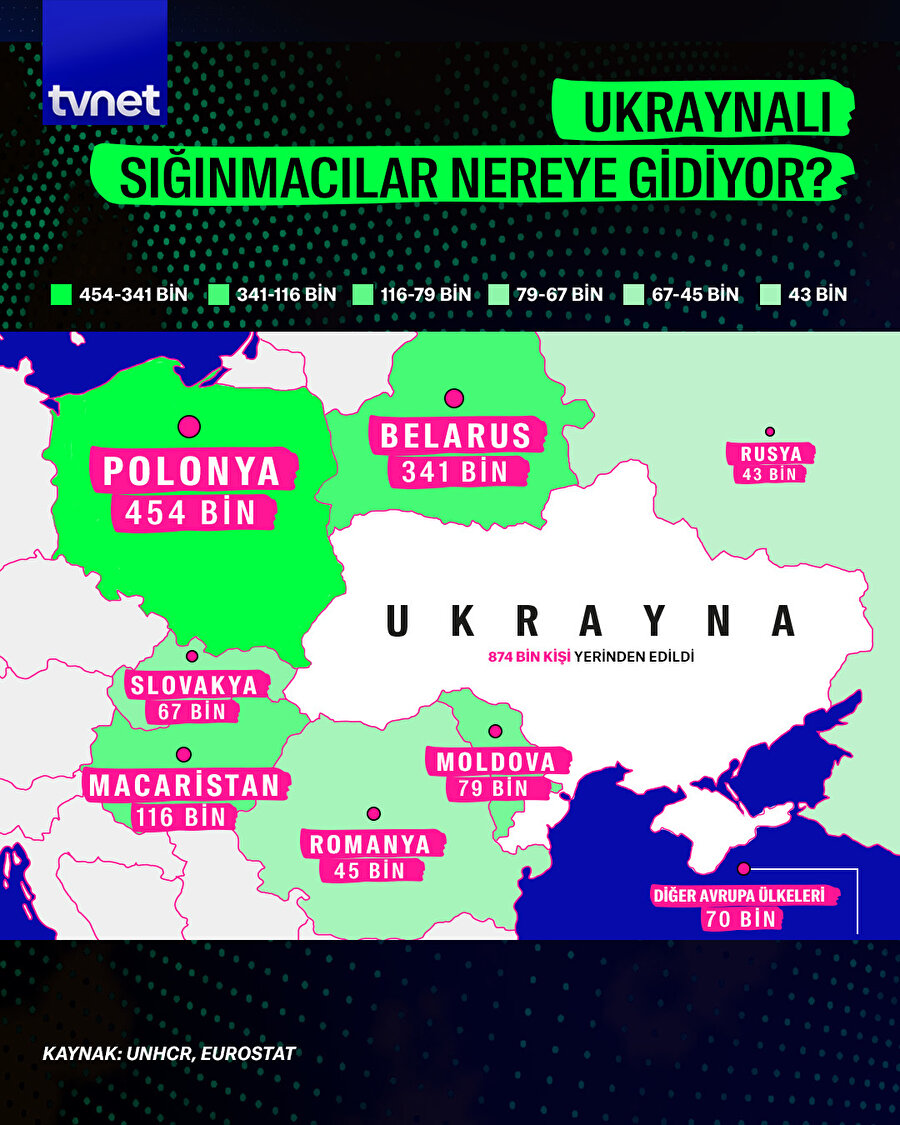 Ukraynalı sığınmacılar nereye gidiyor? 