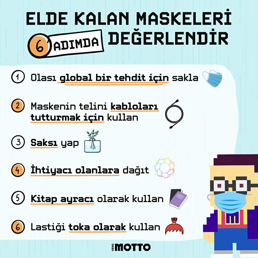 Elde kalan maskeleri nasıl değerlendirmeliyiz? 