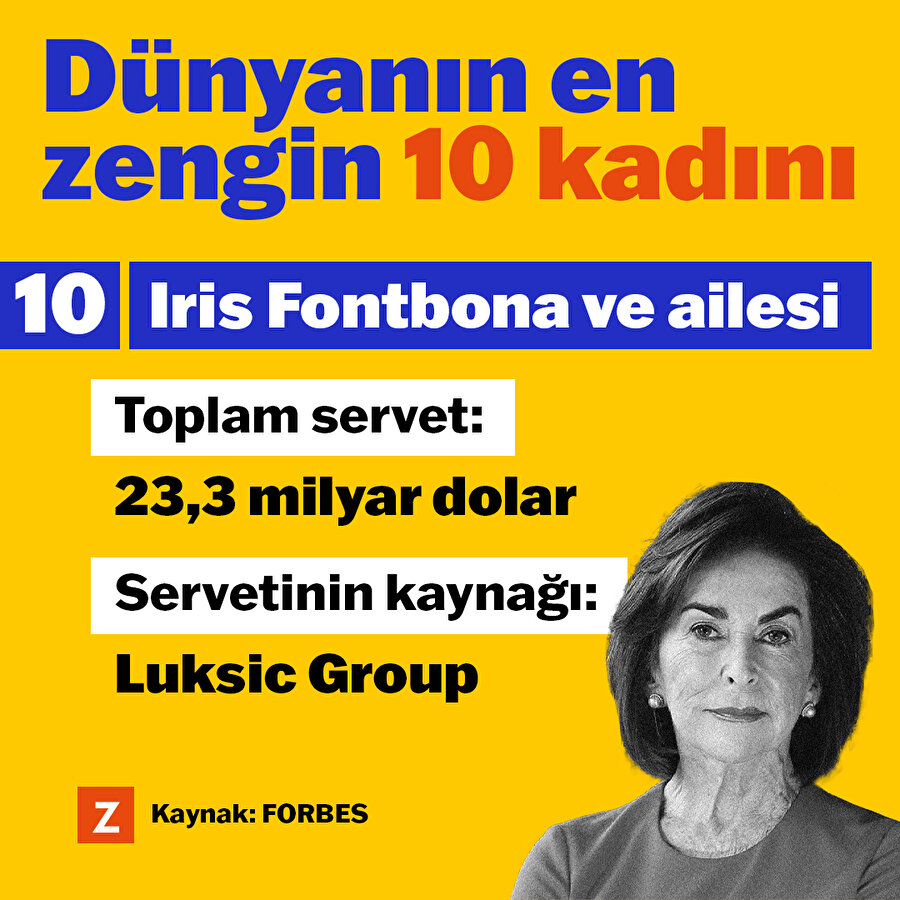 Dünyanın en zengin 10 kadını