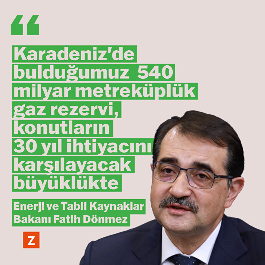 Bakan Dönmez: Karadeniz'deki gaz rezervi, konutların 30 yıl ihtiyacını karşılayacak büyüklükte