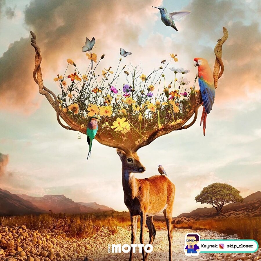 Doğa ve hayvanlar bütünleşirse 😍 