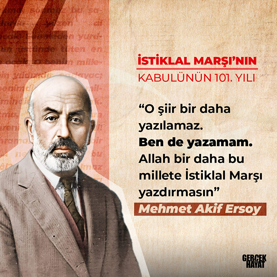 İstiklal Marşı'nın kabulünün 101. yılı