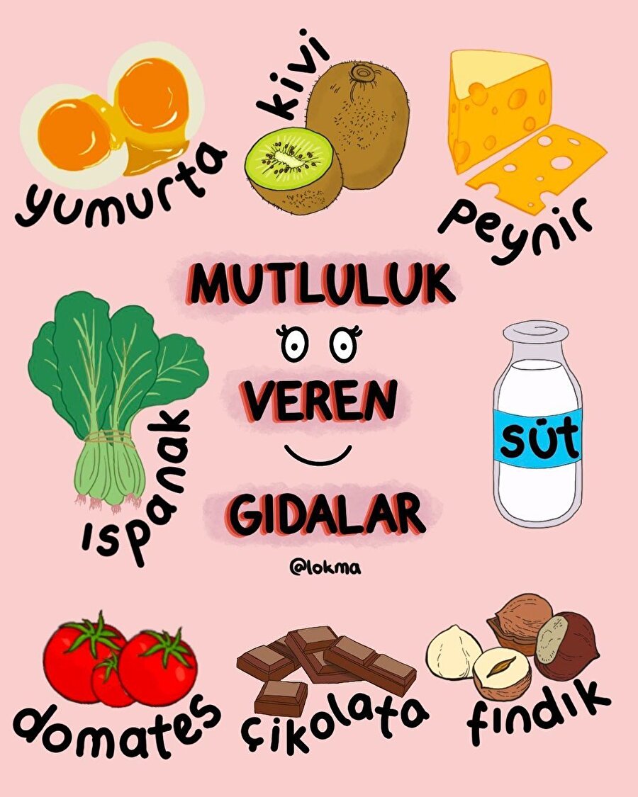 Mutluluk veren gıdalar💚