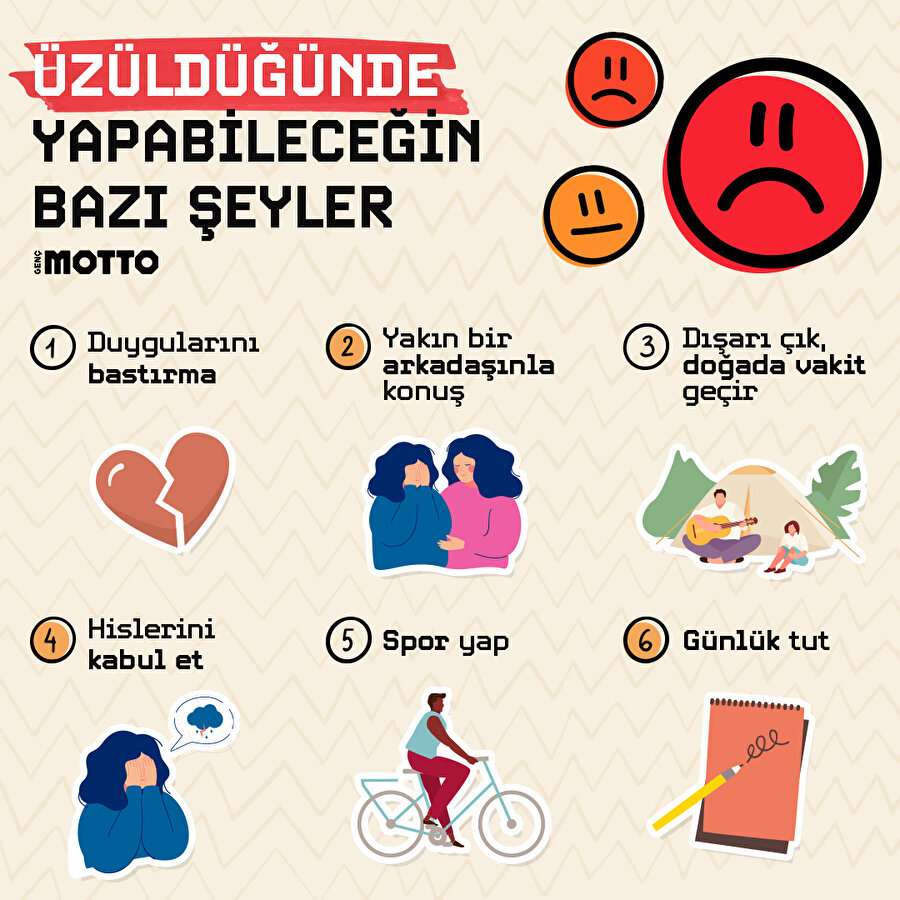 Üzüldüğünde yapabileceğin bazı şeyler 🤩