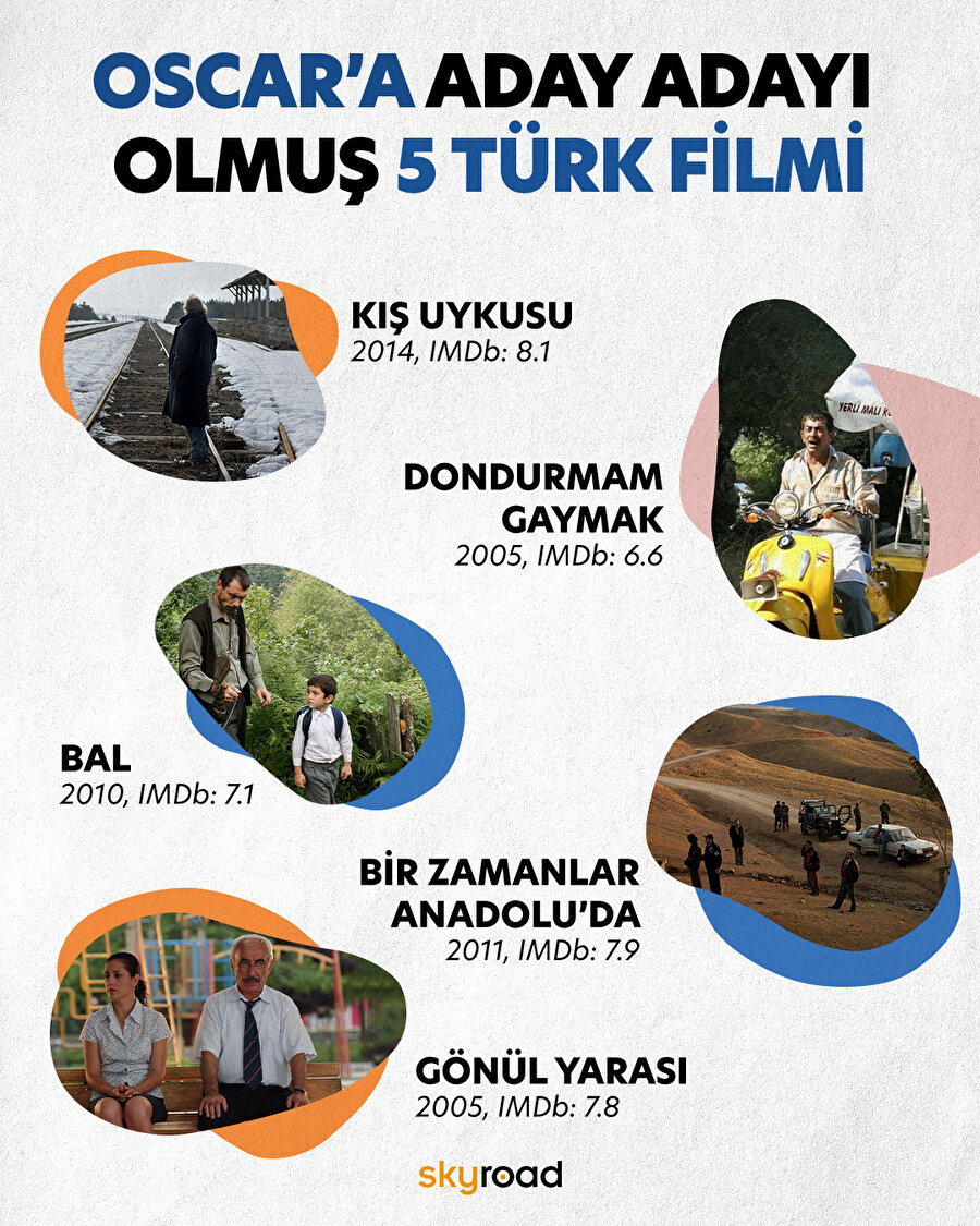 Oscar’a aday adayı olmuş 5 Türk filmi 🎬