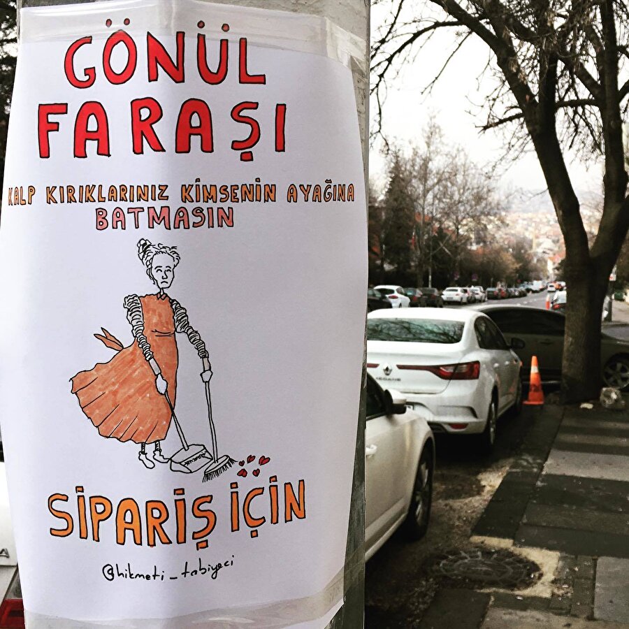 Ankara sokaklarında eğlenceli afişler! 😍