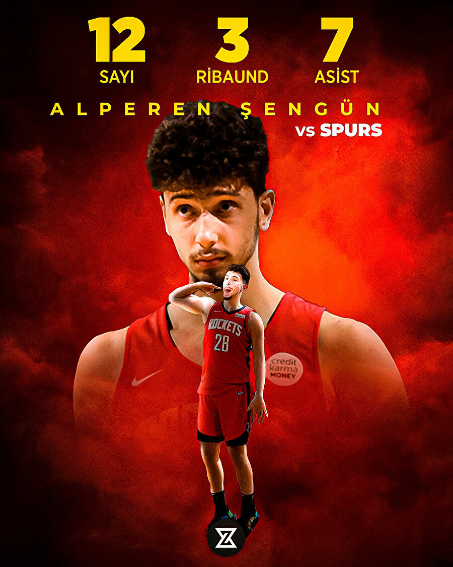 Alperen Şengün'ün Spurs maçındaki istatistikleri