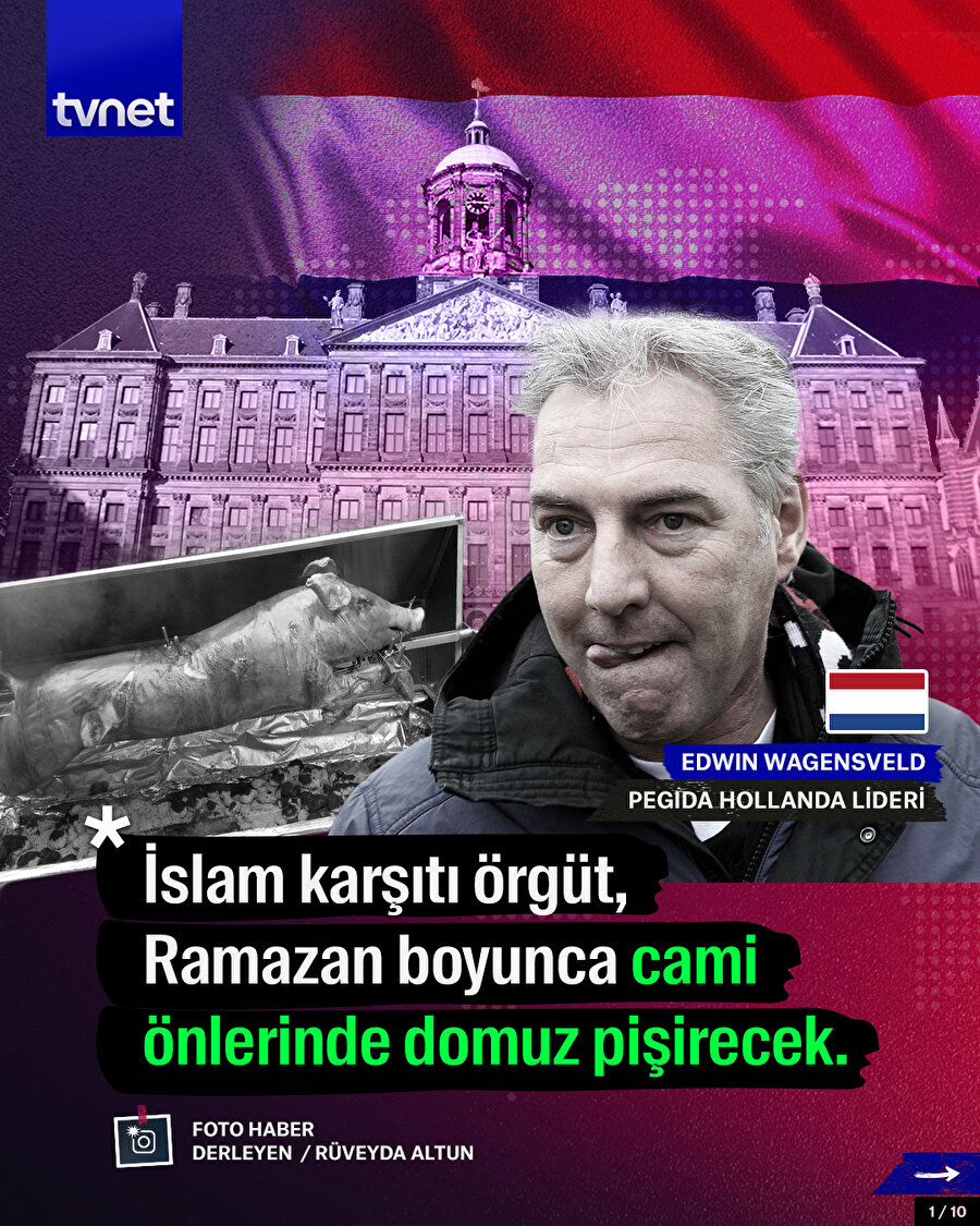 İslam karşıtı örgüt, Ramazan boyunca cami önlerinde domuz pişirecek.