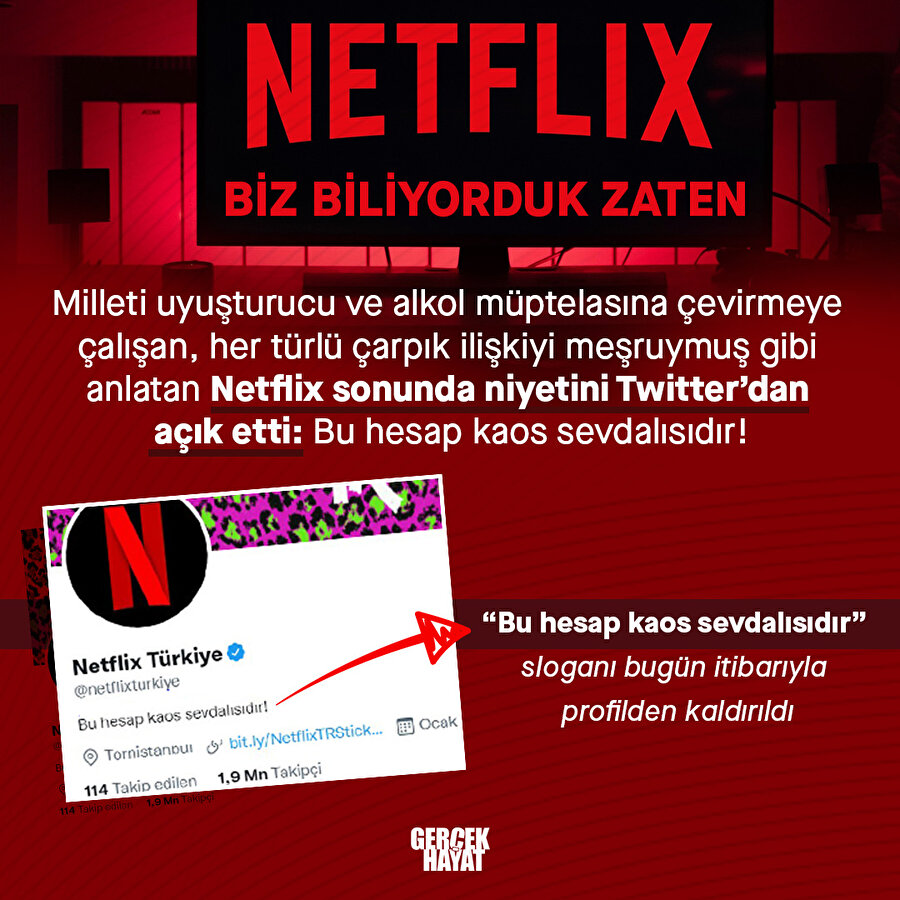Kaos sevdalısı Netflix