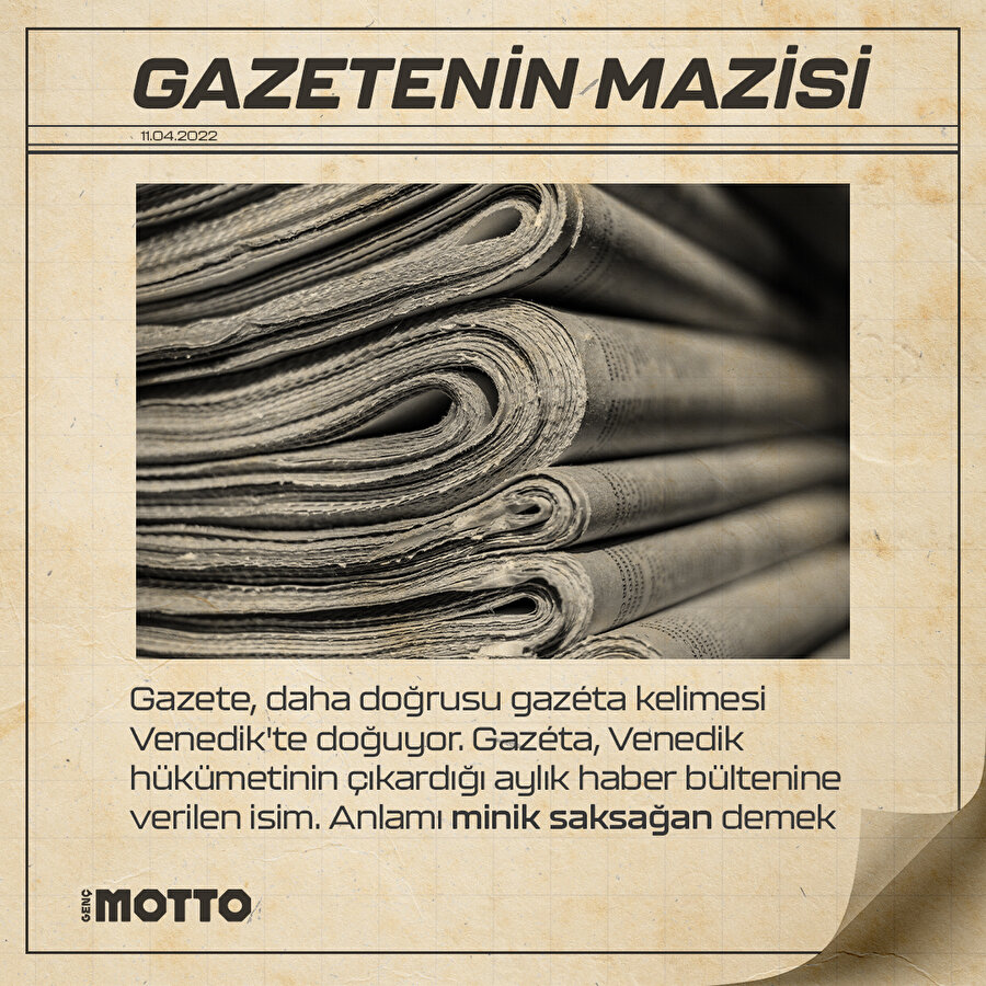 Gazetenin mazisi
