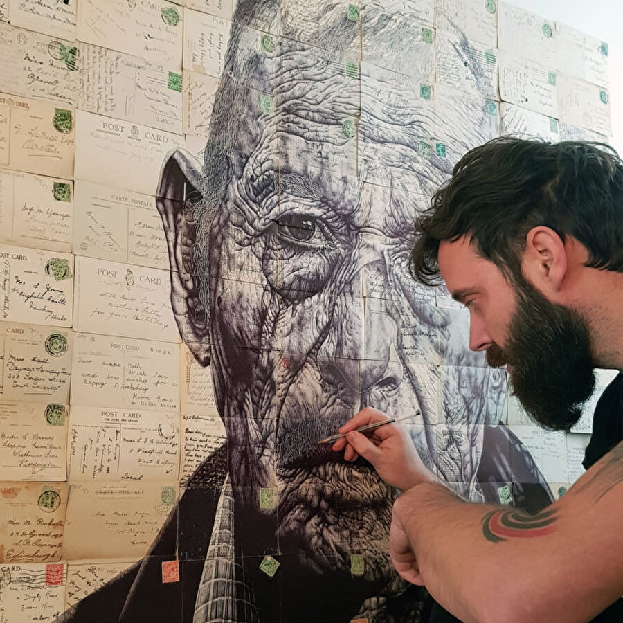 Eski kağıtlarda yaşam bulan karakterler ✨