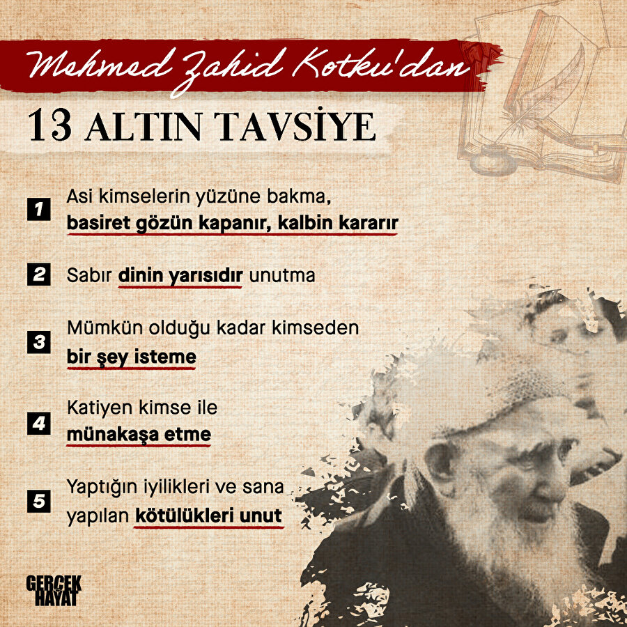 Mehmed Zahid Kotku'dan tavsiyeler