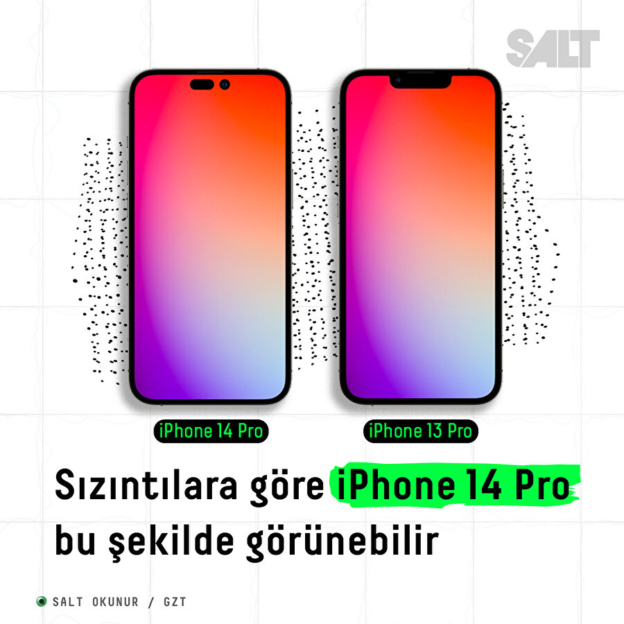 Sızıntılara göre iPhone 14 Pro bu şekilde görünebilir