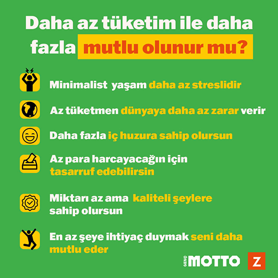 Daha az tüketim ile daha fazla mutlu olunur mu?