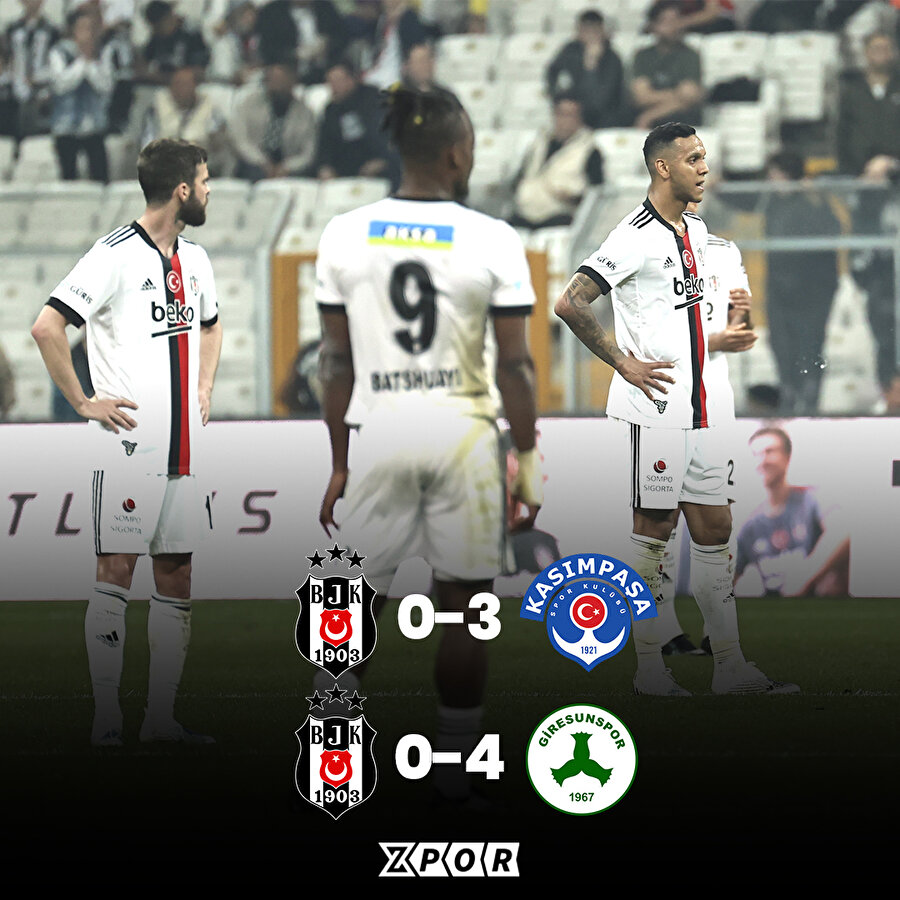Beşiktaş'tan kötü rekor