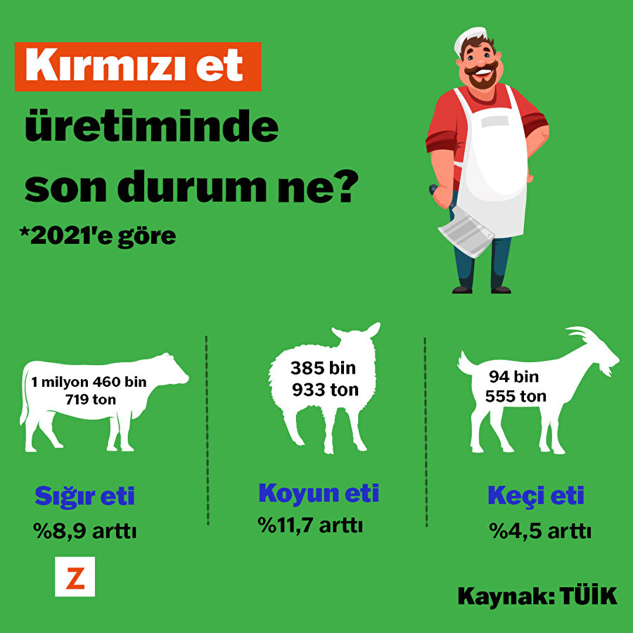 Kırmızı et üretiminde son durum ne?