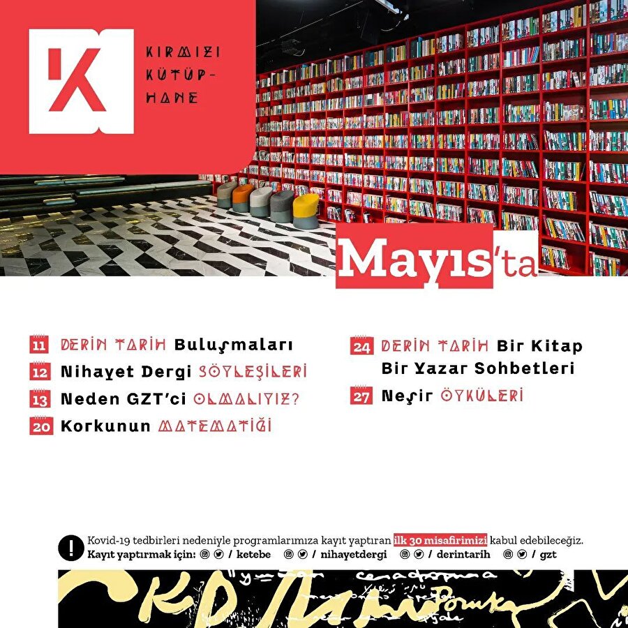 Ketebe "Kırmızı Kütüphane" söyleşileri devam ediyor!📚