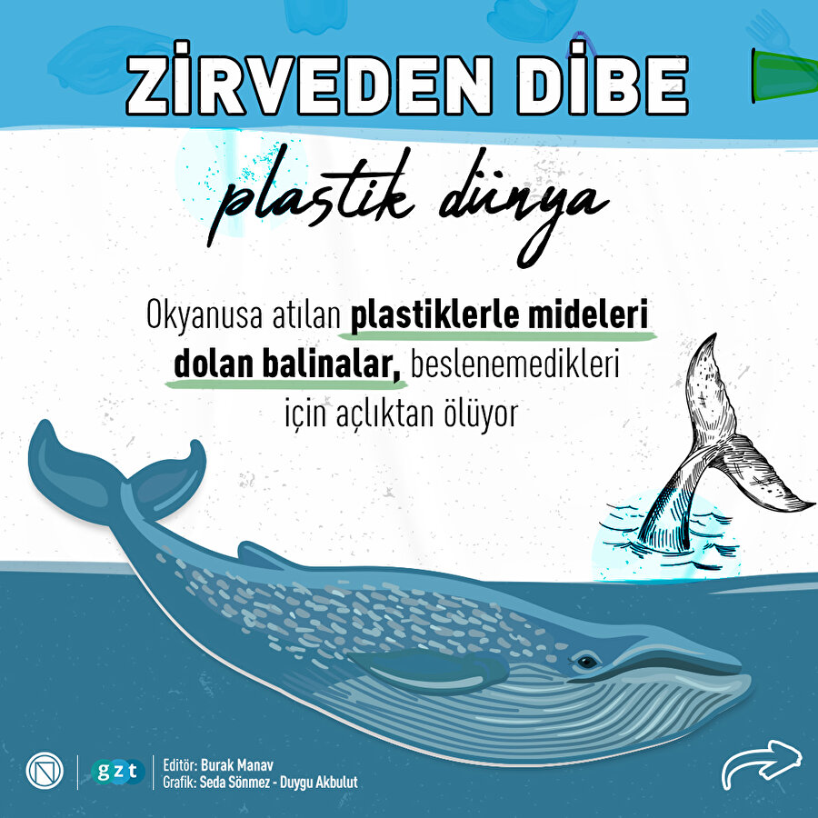Zirveden dibe plastik dünya 🗑
