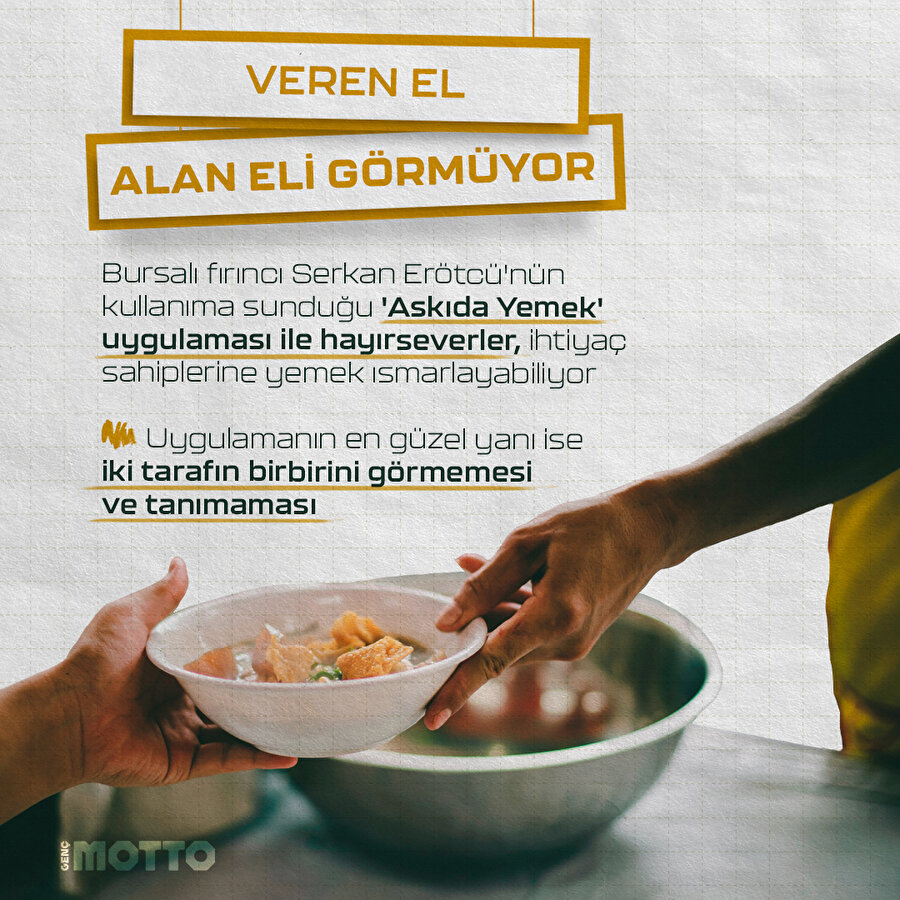 Veren el alan eli görmüyor 