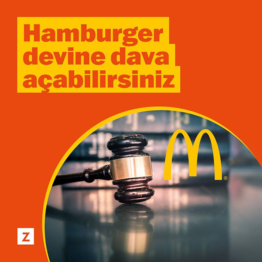 Hamburger devine dava açabilirsiniz