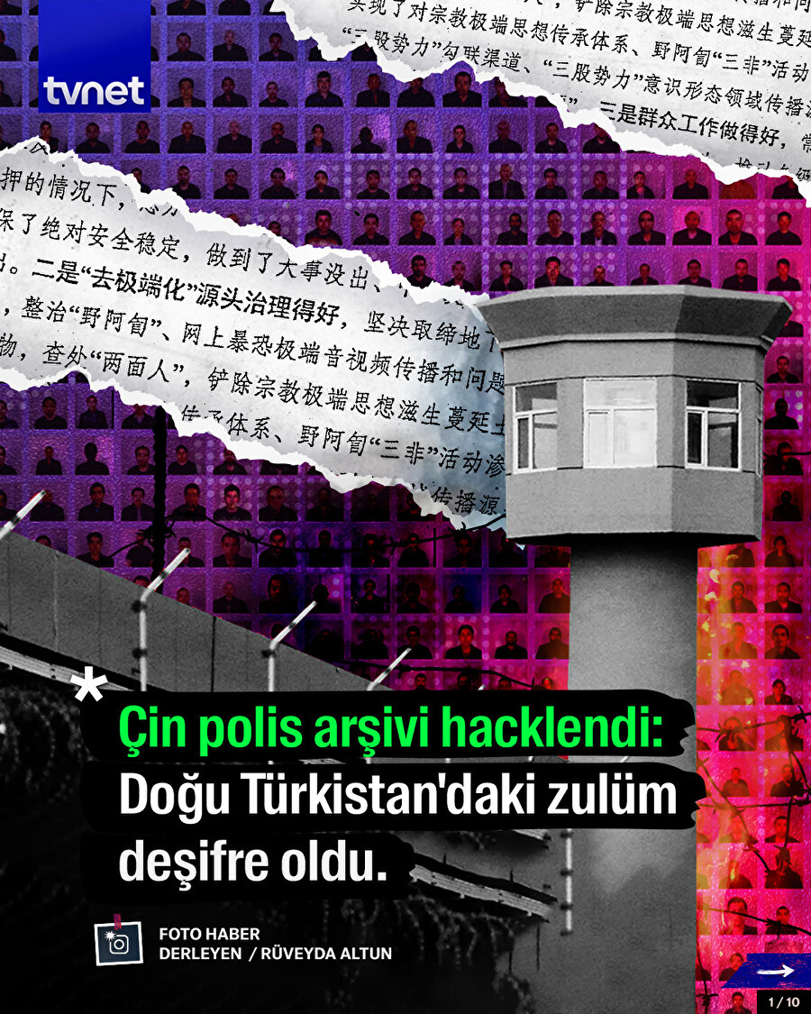 Çin polis arşivi hacklendi: Doğu Türkistan'daki zulüm deşifre oldu.
