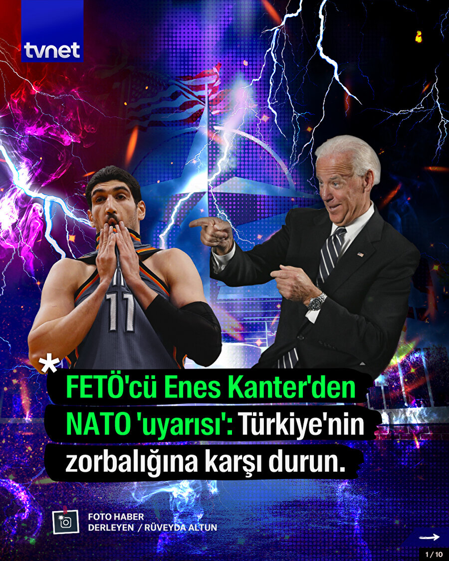 FETÖ'cü Enes Kanter'den NATO 'uyarısı': Türkiye'nin zorbalığına karşı durun.